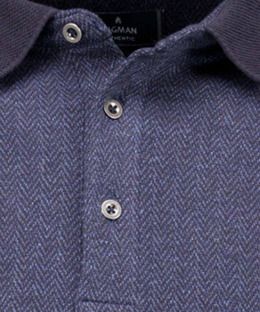 Polo-Sweatshirt Fischgrat