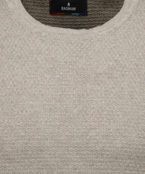 Strick-Pullover Kurzarm, Rundhals