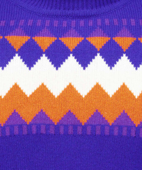 Strickpullover mit Rollkragen, Jacquard