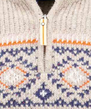 Woll-Pullover Jacquard