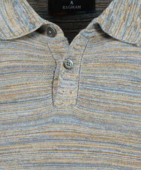 Strick-Pullover Kurzarm, Polokragen
