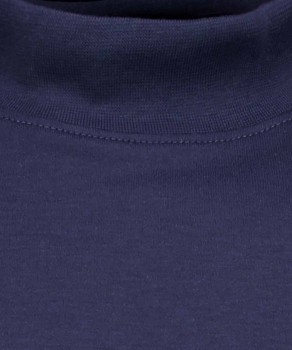 T-Shirt with stand up collar and waistbankd