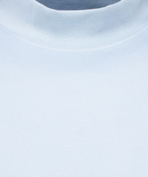T-Shirt with stand up collar and waistbankd
