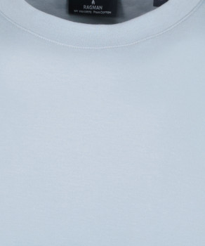 Pima T-Shirt Rundhals mit Bündchen