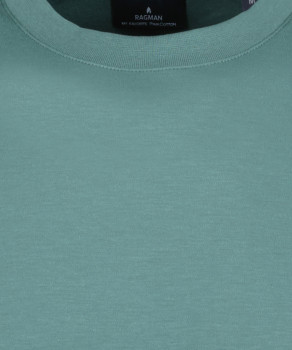 Pima T-Shirt Rundhals mit Bündchen