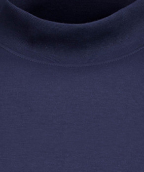 Pima-Shirt mit Bund, Langarm