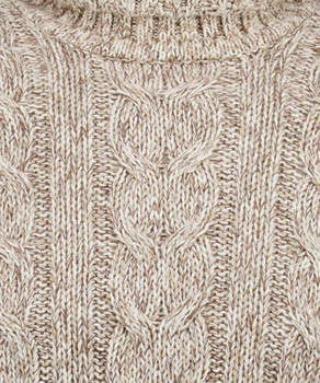 TALL: Strickpullover mit Rollkragen und Zopfmuster