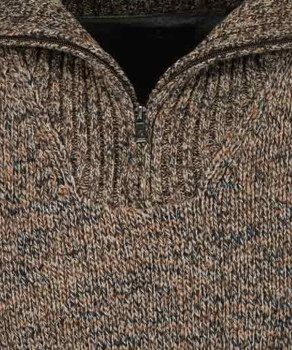Strickpullover mit Troyer-Kragen