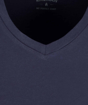 T-shirt V-neck solid, body fit