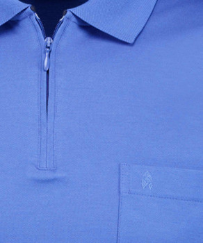 Softknit-Poloshirt mit Zip