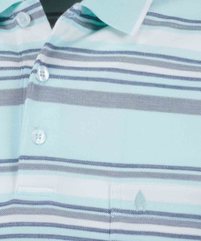 Softknit polo striped