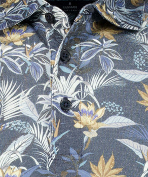 Softknit Jersey-Polo alloverprint, modern fit