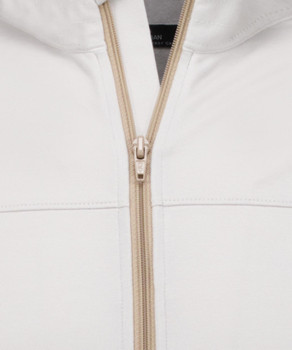 Sweat jacket with stand up collar