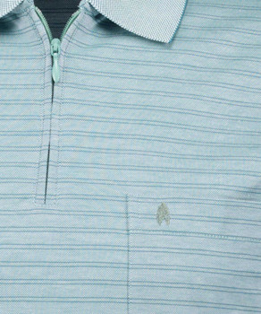 Softknit polo fineliner with zip