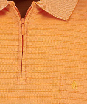 Softknit-Polo fineliner mit RV