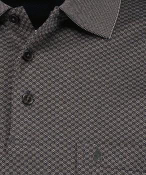 Softknitpolo Jacquard with chest pocket