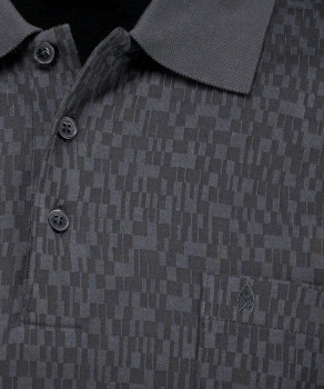 Softknitpolo with stripes
