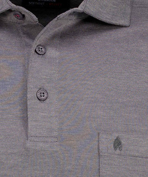 Softknit polo with Kent collar, velvet touch