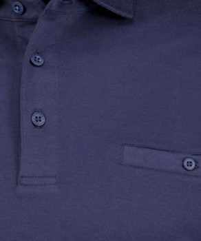 Softknit-Poloshirt mit Bund, Velvet Touch