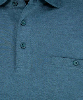 Softknit-Poloshirt mit Bund, Velvet Touch