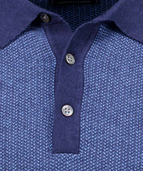 Polo-Srickpullover Bicolour