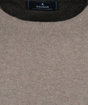 Knitted sweater cotton/cashmere