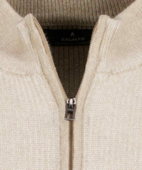 Strick-Cardigan mit Reissverschluss