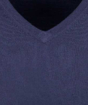 Knitted sweater merino wool, V-neck