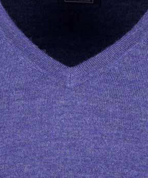 Knitted sweater merino wool, V-neck