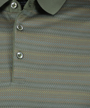 Polo with minimal design, mercerised cotton