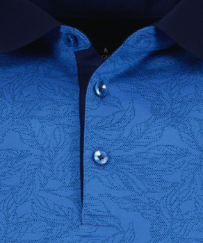 Mercerisiertes Poloshirt with Print