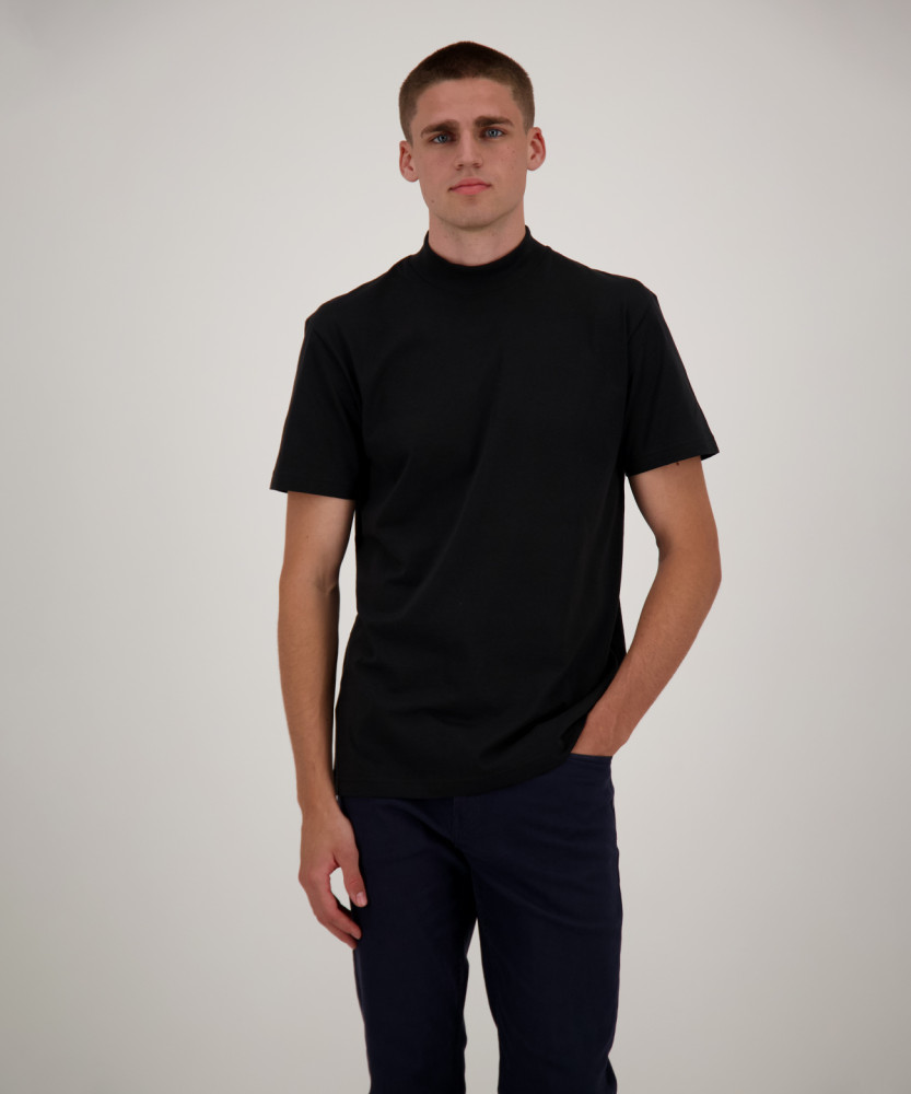 Stehkragenshirt kurzarm