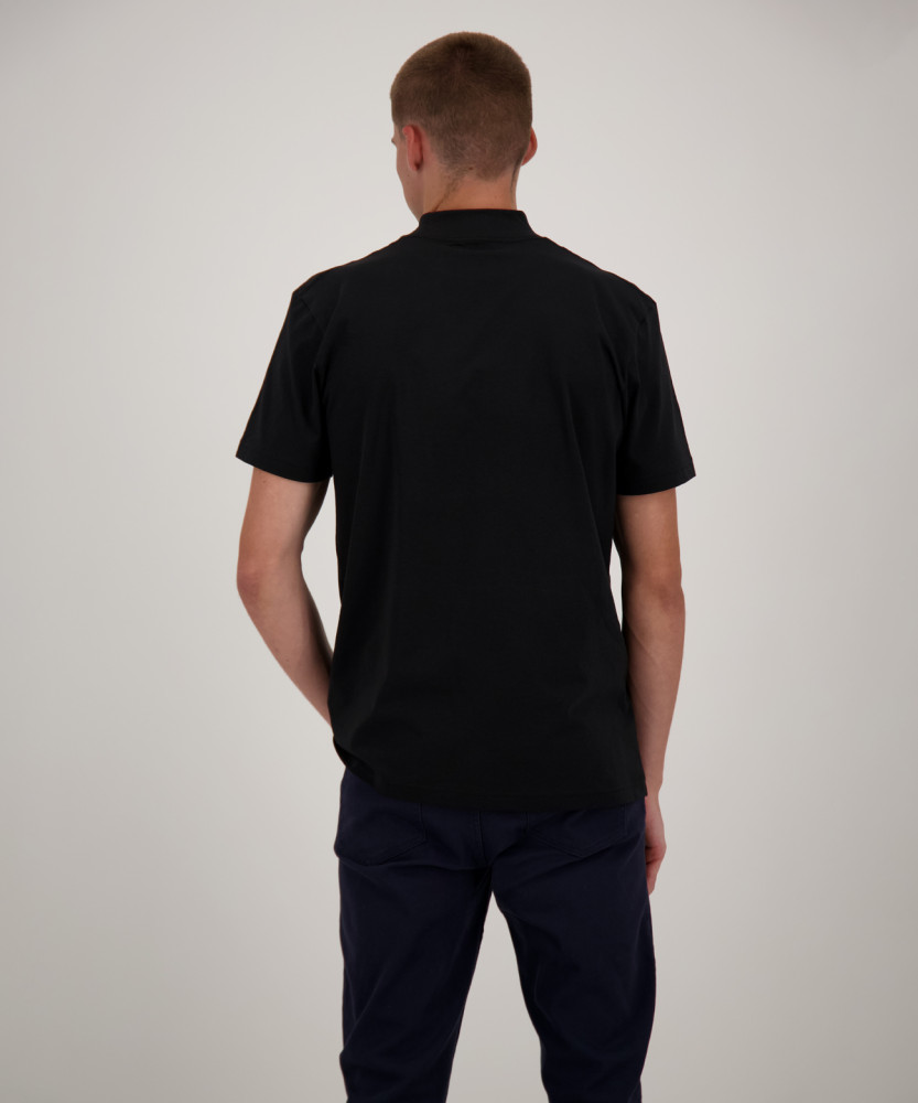 Stehkragenshirt kurzarm