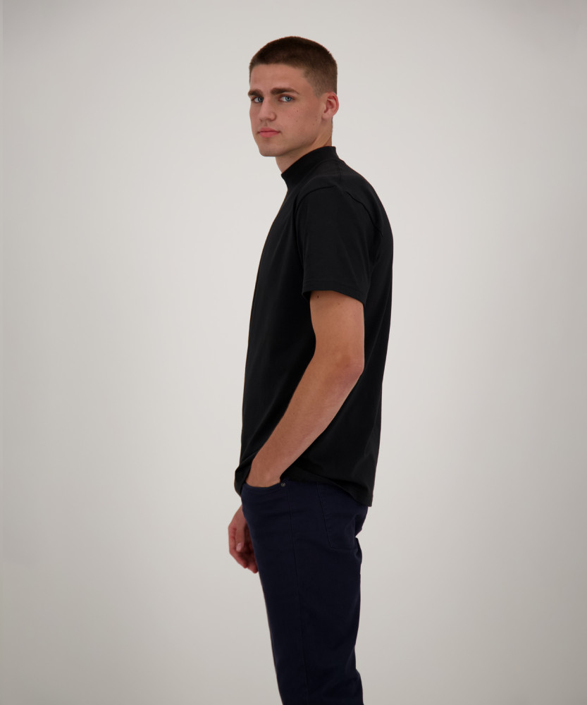 Stehkragenshirt kurzarm